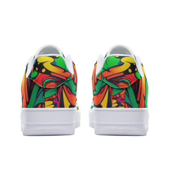 Unisex Low Top Leather Sneakers - Image 5