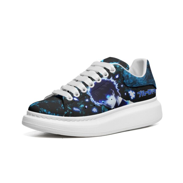 Unisex Non Slip Lace Up Faux Leather Sneakers