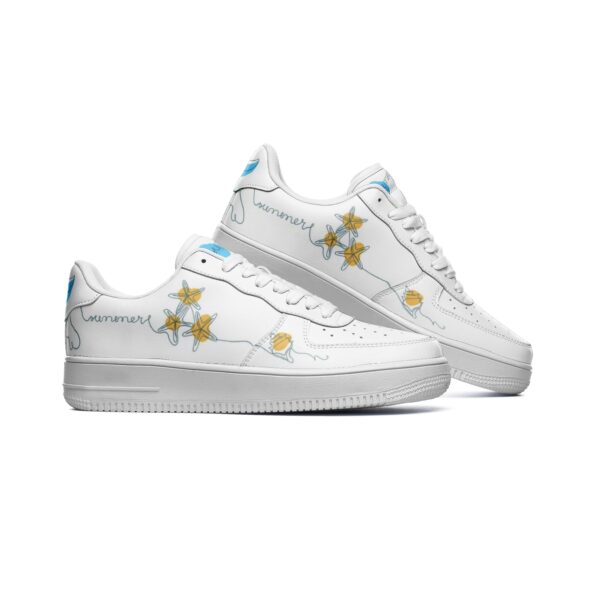 Unisex Low Top Leather Sneakers - Image 2