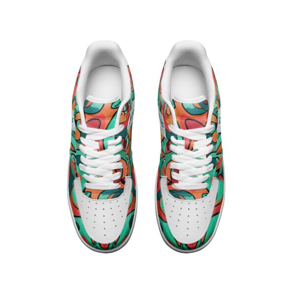 Unisex Low Top Leather Sneakers - Image 3
