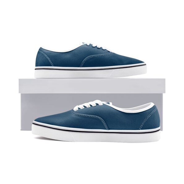 Deep Blue Canvas Sneakers - Image 2