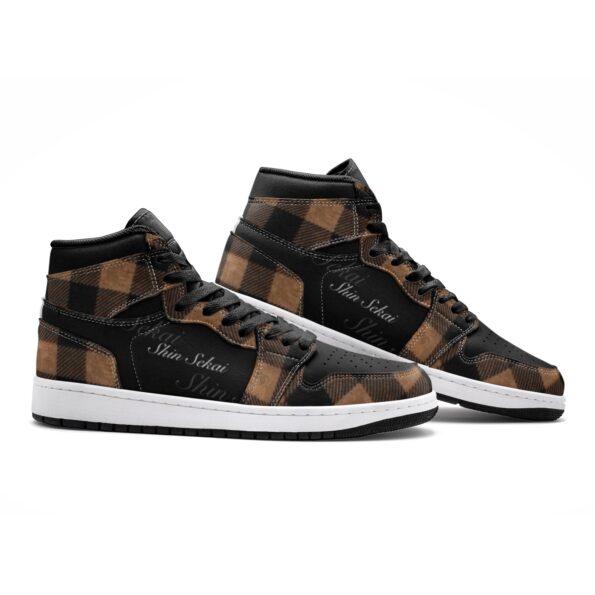Classic Black & Brown High Sneakers - Image 2